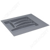 №29, Лоток для СП Ёмкость в базу 400-450 для столовых приборов, закругления 402х498 Пластик, серый глянец, Новый