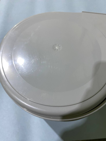 №10,  Inoxa Ведро для мусора (11л), пластик серый  Пластик, Серый, Новый