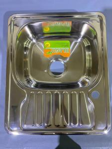 №6, Мойка врезная нержавейка BLAGO Original MARIA 580x480 700 Металл, глянец полировка, Уценка