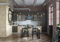 Кухонный гарнитур на заказ ЛОФТ КУХНЯ