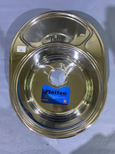 №15, Мойка врезная нержавейка MATTEO 5844А COSTA DOLHE A 577х440 700 Металл, глянец полировка, Новый