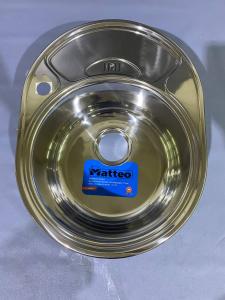 №14, Мойка врезная нержавейка MATTEO 5844А COSTA DOLHE A 577х440 700 Металл, глянец полировка, Новый