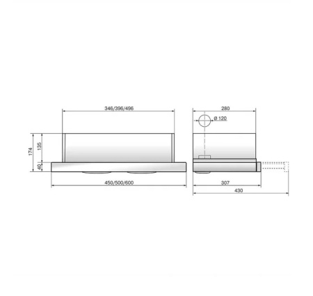 №21, Вытяжка ELIKOR ИНТЕГРА 60П-400-В2Л 600 Металл, Белый бук орех, Выставочный образец