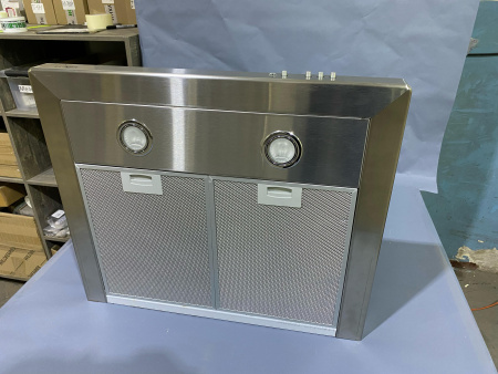 №6, Вытяжка КВАДРА 60Н-430-КЗГ 600 Металл, Нержавейка, Выставочный образец