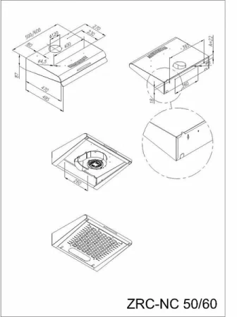 №33, Вытяжка Maunfeld MPA 60 600 Металл, Белый, Новый