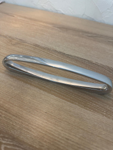 №35, Ручка мебельная noNAME Ручка-скоба Ellipse, хром, 128, Metakor, в наличии -  1 шт 128 Металл, , Новый