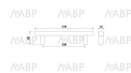 №36, Ручка мебельная noNAME ручка БоярдRR002BL.5.128, в наличии -  1 шт 128 Металл, , Новый