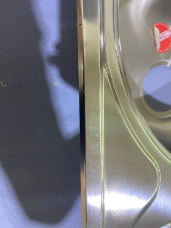 №3, Мойка врезная нержавейка Ukinox овальная Фаворит 747х447 800 Металл, полировка, Уценка