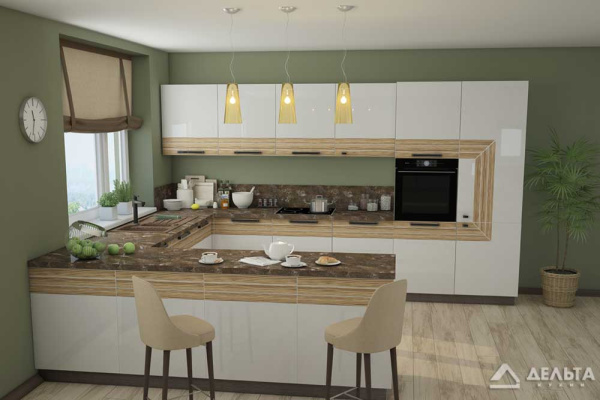 Кухонный гарнитур на заказ Барселона Техно