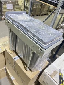 №14,  Kalibra Ведро для мусора  Пластик, Серый, Новый