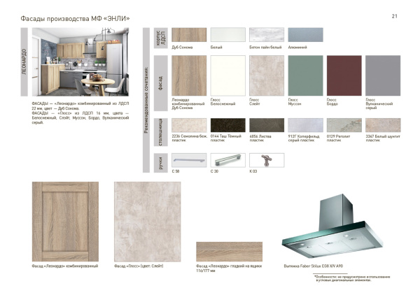 Кухонный гарнитур на заказ Леонардо