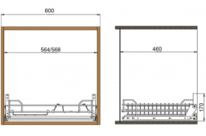 №14, Cromo Protetto 703/60-45CV16,Inoxa,ВЫДВИЖНАЯ СУШКА В БАЗУ 600 ММ,ХРОМ ГЛЯНЕЦ,ролики! №14, Cromo Protetto 703/60-45CV16,Inoxa,ВЫДВИЖНАЯ СУШКА В БАЗУ 600 ММ,ХРОМ ГЛЯНЕЦ,ролики!
