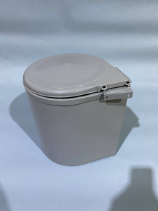 №2,  Inoxa Ведро для мусора (11л), пластик серый  Пластик, Серый, Новый