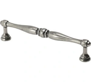 №12, Ручка мебельная noNAME Ручка мебельная AKS EVA-128, античное серебро AK 89403, в наличии -  2 шт 128 Металл, , Новый