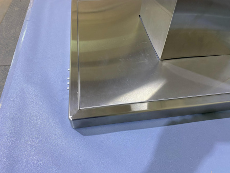 №6, Вытяжка КВАДРА 60Н-430-КЗГ 600 Металл, Нержавейка, Выставочный образец