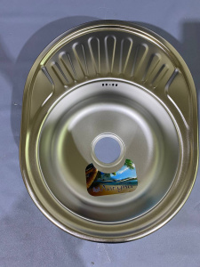 №21, Мойка врезная нержавейка LAGUNA D5745P 570х450 600 Металл, матовая, Новый