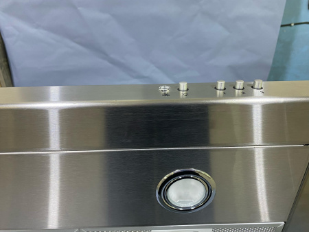 №6, Вытяжка КВАДРА 60Н-430-КЗГ 600 Металл, Нержавейка, Выставочный образец