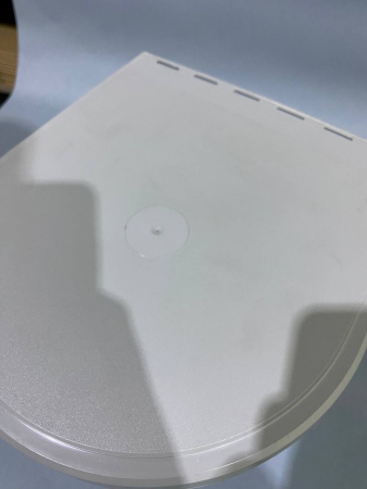 №5,  Elltipi Ведро для мусора 12 литров, серый/ алюминий  Пластик, Серый, Новый