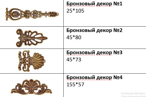 Бронзовый декор