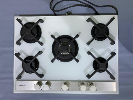 №7  Варочная панель Газовая MAUNFELD GHG 705 GCW  5 конфорок без уп