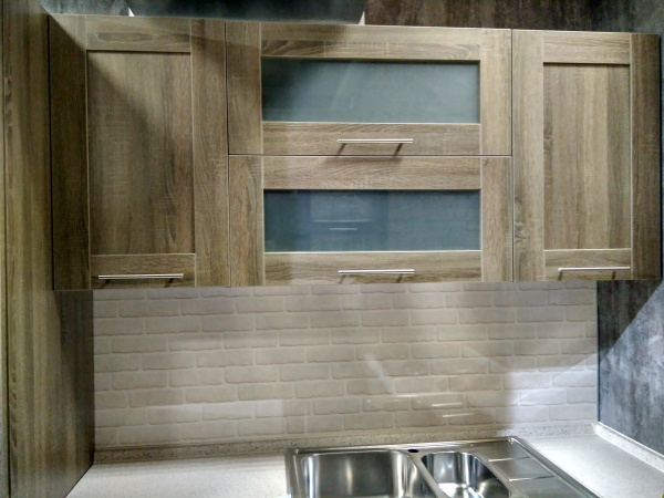 Кухонный гарнитур на заказ Шервуд (Дуб сонома темный) Е