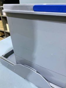 №12,  noName Ведро для мусора  Пластик, Серый, Новый