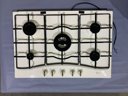 №31  Варочная панель Газовая Hotpoint-Ariston PC 750 T R/HA бежевая без уп