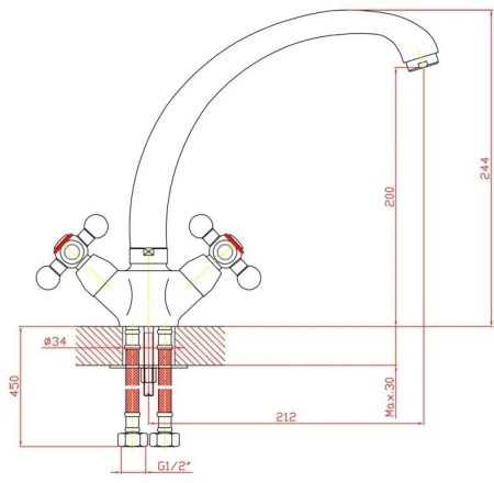 №28, Смеситель Zollen BREMEN BR71420622  , Bronze бронза, Новый