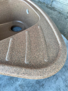 Новая! Склад №13, Мойка искус. Камень AquaGranitEx, М-14, Терракот (307), чаша универсально, 