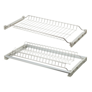 №19 Посудосушитель Калибра с рамой в шкаф на 600 хром