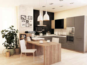 Кухонный гарнитур на заказ ГЛОСС