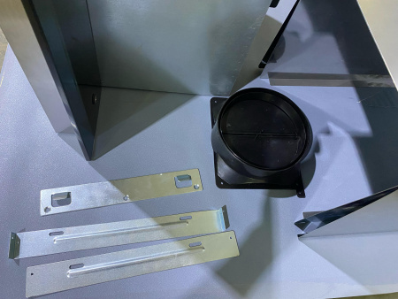 №2, Вытяжка Maunfeld ANCONA 60 INOX GLASS B 600 Металл, Нержавейка, Выставочный образец
