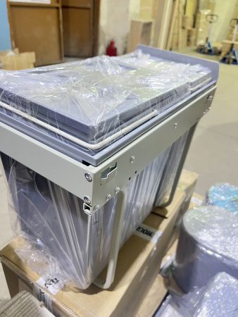 №14,  Kalibra Ведро для мусора  Пластик, Серый, Новый