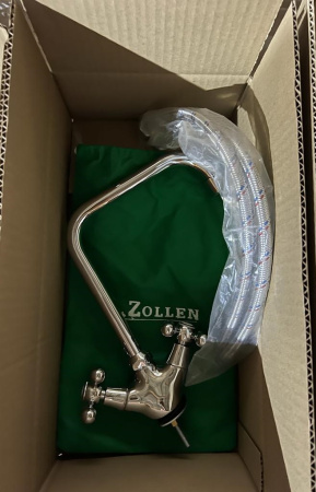 №30, Смеситель Zollen ESSEN (АРТ. ES75420522) ДЛЯ КУХНИ, ВЫСОКИЙ ИЗЛИВ  , Chrome, Выставочный образец
