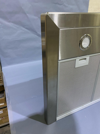 №6, Вытяжка КВАДРА 60Н-430-КЗГ 600 Металл, Нержавейка, Выставочный образец