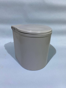 №3,  Inoxa Ведро для мусора (11л), пластик серый  Пластик, Серый, Новый