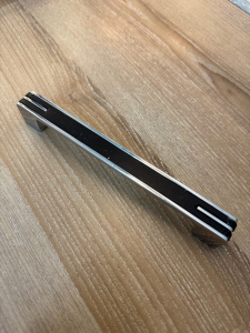 №5, Ручка мебельная noNAME RS-47-1 хром, черный, в наличии -  1 шт  Металл, , Новый