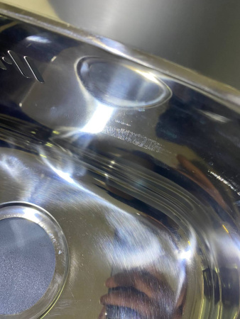 №31, Мойка накладная на модуль Simbol накладная на модуль 500х600 500 Металл, глянец полировка, Уценка