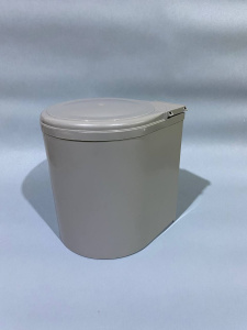 №10,  Inoxa Ведро для мусора (11л), пластик серый  Пластик, Серый, Новый