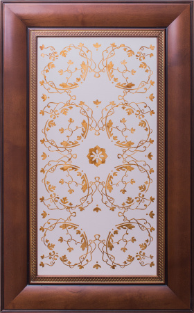 Рисунок на стекло и фасад поталью