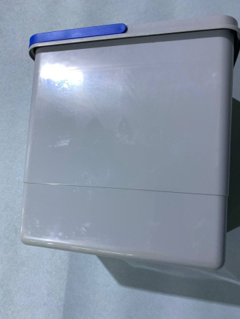 №16, Ведро для мусора Ekotech Aladin 15  Пластик, Серый, Новый