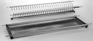 №7 Посудосушитель резаная сталь в шкаф на 600 Lemax