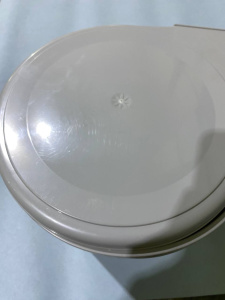 №10,  Inoxa Ведро для мусора (11л), пластик серый  Пластик, Серый, Новый