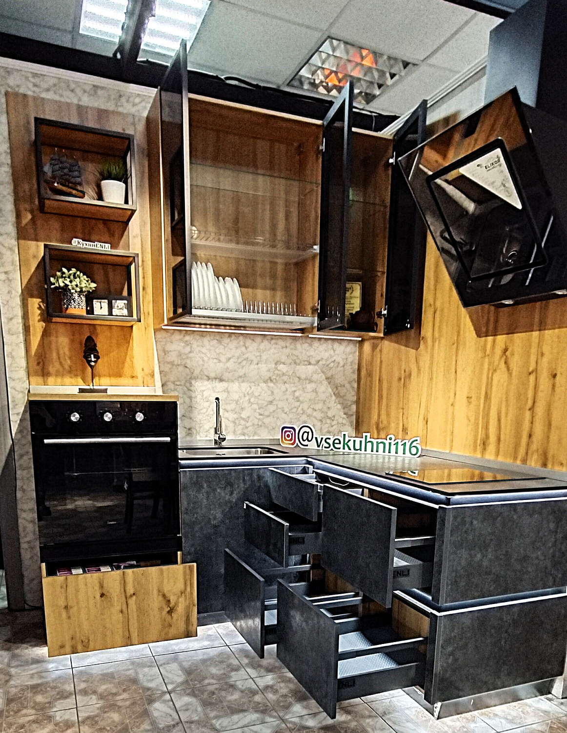 Кухонный гарнитур "Лофт бетон"