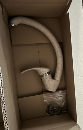 №41, Смеситель Ulgran  U-007   , Бежевый, Выставочный образец