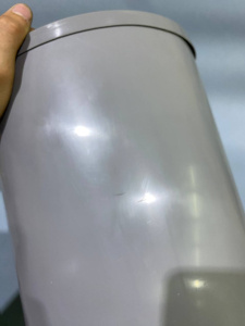 №2,  Inoxa Ведро для мусора (11л), пластик серый  Пластик, Серый, Новый